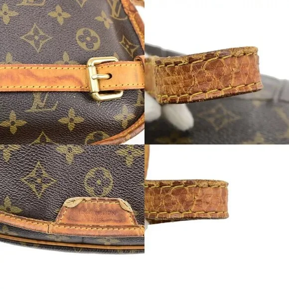 LOUIS VUITTON Menilmontant PM Shoulder Bag Monogram Leather